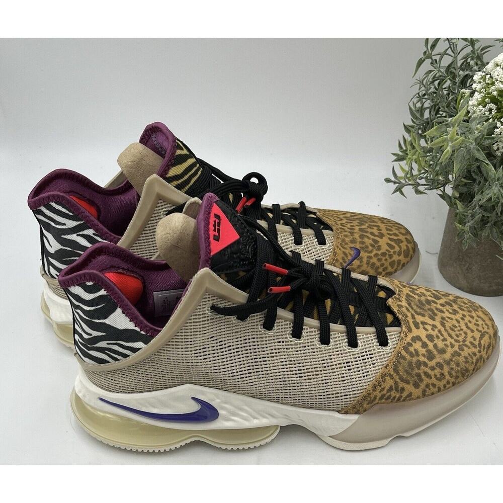 Nike Lebron 19 Low Safari Rattan Sail Black DM1058-200 Men's 9.5/ wom‎ 11 New